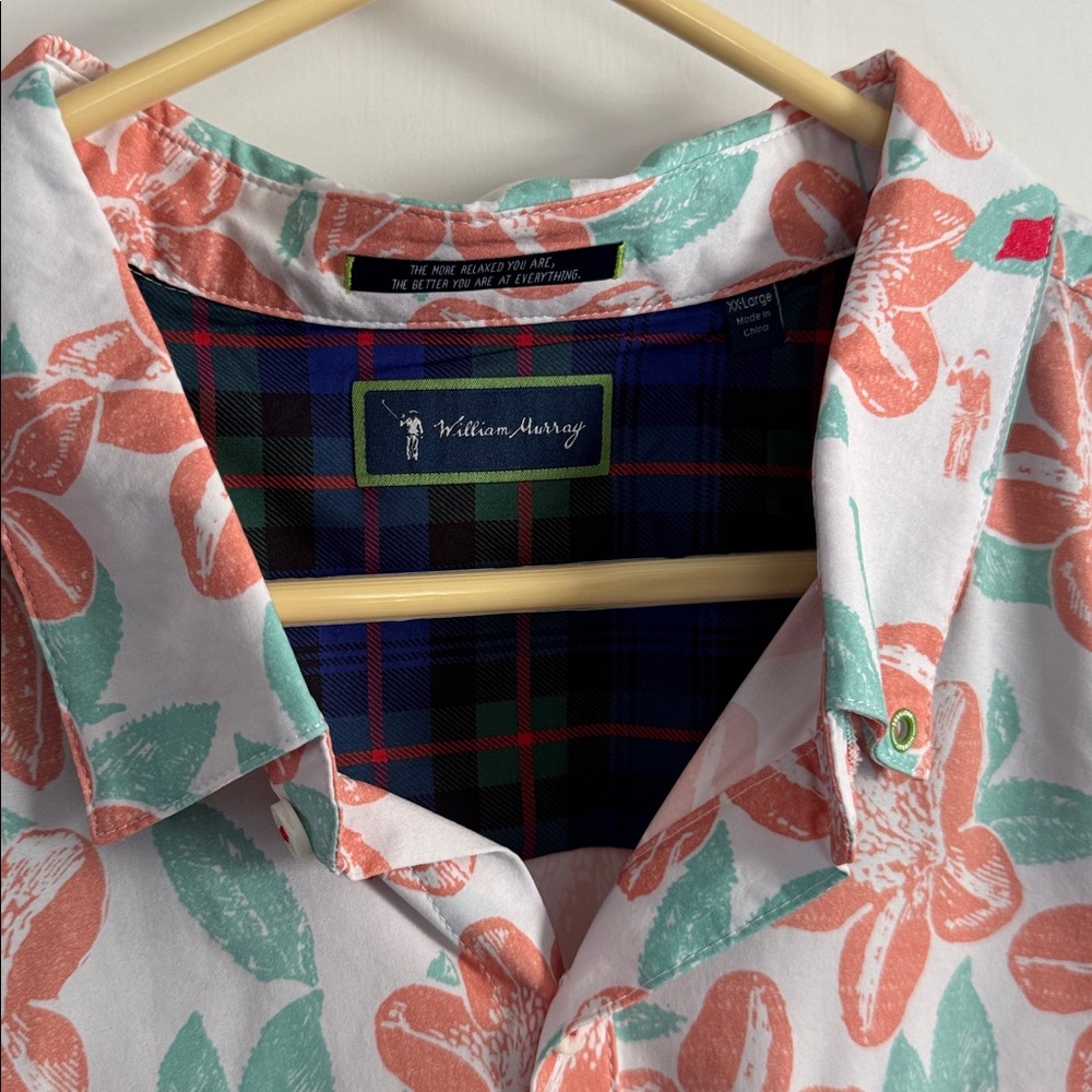 William Murray Full Button Down Multicolor Floral… - image 3
